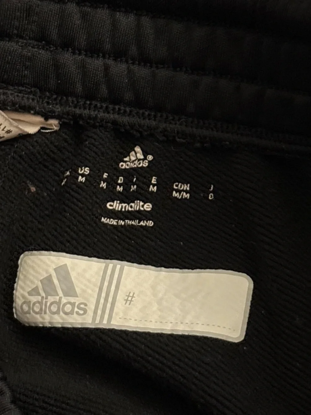 Adidas Wisconsin Badgers Black Sweat Pants Size Medium